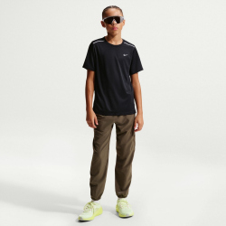 NIKE Miler Dri-FIT Trainingsshirt Kinder 010 - black/reflective silv L (147-158 cm)