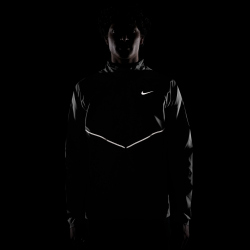 NIKE Miler UV-Repel Laufjacke Herren 010 - black/black/reflective silv M