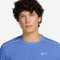 NIKE Miler Dri-FIT UV-Repel Laufshirt Herren 494 - royal pulse/reflective silv S