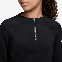 NIKE Pro Dri-FIT 1/2-Zip Trainingsshirt Mädchen 010...