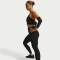 NIKE Pro Seamless High-Waist 7/8-Leggings Damen 010 - black S