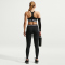 NIKE Pro Sculpt Medium-Support Padded Sport-BH Damen 010 - black/white/white S