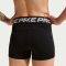 NIKE Pro Mid-Waist kurze Leggings Damen 010 - black/white/metallic silver XXS