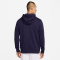 NIKE Frankreich Sportswear Club French Terry Hoodie Herren 498 - blackened blue/white M