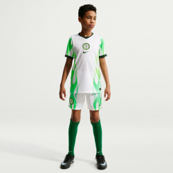NIKE Nigeria Stadium Dri-FIT Auswärtstrikot Kinder 100 - white/green glow/black S (128-137 cm)