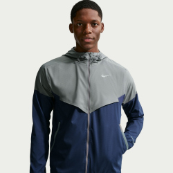 NIKE Impossibly Light Windrunner Laufjacke Herren 086 - smoke grey/smoke grey/midnight navy L