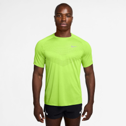 NIKE Stride Dri-FIT ADV kurzarm Laufshirt Herren 737 - volt ice/reflective silv M