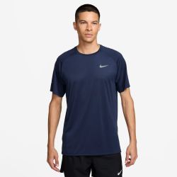 NIKE Stride Dri-FIT ADV kurzarm Laufshirt Herren 410 - midnight navy/reflective silv S