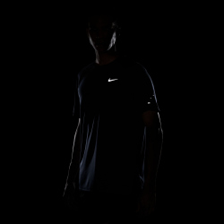 NIKE Stride Dri-FIT ADV kurzarm Laufshirt Herren 410 - midnight navy/reflective silv S