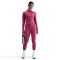 NIKE Pro Dri-FIT Warm Langarmshirt Damen 634 - sweet beet/white XXL