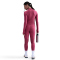 NIKE Pro Dri-FIT Warm Langarmshirt Damen 634 - sweet beet/white XXL