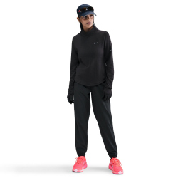 NIKE Swift Therma-FIT Turtle Neck langarm Laufshirt Damen 010 - black/reflective silv L