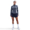 NIKE Tempo Dri-FIT 1/2-Zip Laufshirt Damen 410 - midnight navy/htr/reflective silv M