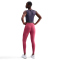 NIKE Pro Mid-Waist Leggings Damen 634 - sweet beet/white S