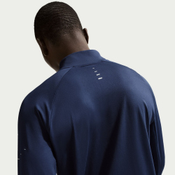 NIKE Stride Dri-FIT 1/2-Zip Midlayer Laufshirt Herren 410 - midnight navy/reflective silv S