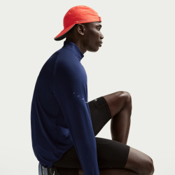 NIKE Stride Dri-FIT 1/2-Zip Midlayer Laufshirt Herren 410 - midnight navy/reflective silv S