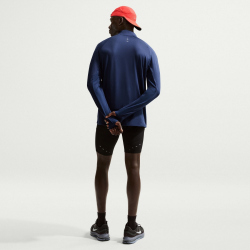 NIKE Stride Dri-FIT 1/2-Zip Midlayer Laufshirt Herren 410 - midnight navy/reflective silv S