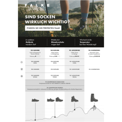 FALKE TK2 Short Cool Trekkingsocken 4100 - nature melange 46-48