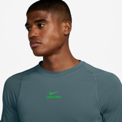 NIKE Pro Training Dri-FIT kurzarm Trainingsshirt Herren 382 - mineral slate/green strike XXL