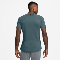 NIKE Pro Training Dri-FIT kurzarm Trainingsshirt Herren 382 - mineral slate/green strike XXL