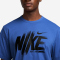 NIKE UV Hyverse Dri-FIT kurzarm Trainingsshirt Herren 411 - comet blue/black S