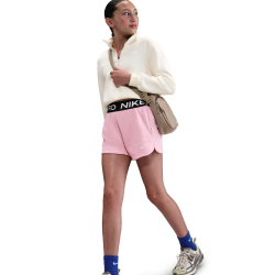 NIKE Pro Fleece Dri-FIT Shorts Mädchen 690 - med soft pink/med soft pink/black/white XL (156-166 cm)