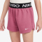 NIKE Pro Fleece Dri-FIT Shorts Mädchen 641 - peony/peony/black/white S (128-137 cm)