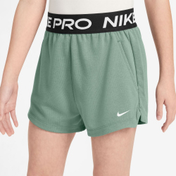 NIKE Pro Fleece Dri-FIT Shorts Mädchen 006 - steam/steam/black/white S (128-137 cm)