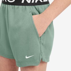 NIKE Pro Fleece Dri-FIT Shorts Mädchen 006 - steam/steam/black/white S (128-137 cm)