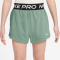 NIKE Pro Fleece Dri-FIT Shorts Mädchen 006 - steam/steam/black/white S (128-137 cm)