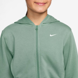 NIKE Pro Dri-FIT Fleece Hoodie Mädchen 006 - steam/steam/black/white XL (156-166 cm)