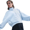 NIKE Dri-FIT 1/2-Zip Trainingsshirt Damen 441 - celestine blue/psychic blue L