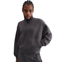 NIKE Dri-FIT 1/2-Zip Trainingsshirt Damen 036 - thunder grey/dark shadow L