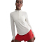 NIKE Swift Dri-FIT UV 1/2-Zip Laufshirt Damen 133 - sail/reflective silv S