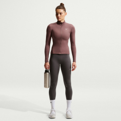 NIKE One High-Waist Leggings Damen 036 - thunder grey/white XXS