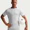 NIKE Academy Dri-FIT Fußball kurzarm Trainingsshirt Herren 077 - lt smoke grey/black/white/metallic gold XS