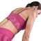 NIKE Pro Indy Plunge Medium Support Padded Sport-BH Damen 634 - sweet beet/desert berry/white M