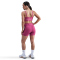 NIKE Pro Indy Plunge Medium Support Padded Sport-BH Damen 634 - sweet beet/desert berry/white M