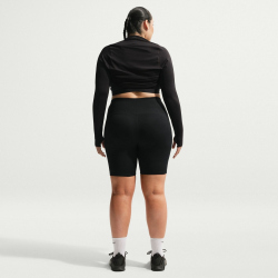 NIKE One High-Waist kurze Leggings Damen 013 - black/white 1X