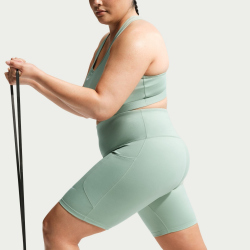 NIKE One High-Waist kurze Leggings Damen 007 - steam/white 2X