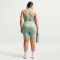 NIKE One High-Waist kurze Leggings Damen 007 - steam/white 2X