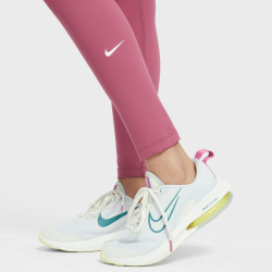 NIKE One Dri-FIT Tights Mädchen 641 - peony/white L (146-156 cm)