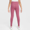NIKE One Dri-FIT Tights Mädchen 641 - peony/white L (146-156 cm)