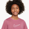 NIKE One Dri-FIT kurzarm Trainingsshirt Mädchen 641 - peony/white L (146-156 cm)