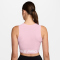 NIKE Pro 365 Dri-FIT Cropped Tanktop Damen 663 - pink foam/white S