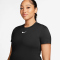 NIKE One Dri-FIT Slim-Fit kurzarm Trainingsshirt Damen 011 - black/white XS