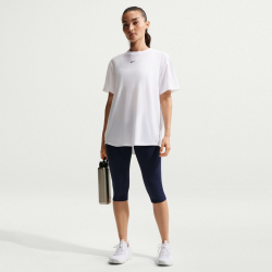 NIKE One Relaxed kurzarm Trainingsshirt Damen 101 - white/black L