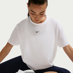 NIKE One Relaxed kurzarm Trainingsshirt Damen 101 - white/black L