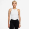 NIKE One Fitted Dri-FIT Cropped Tanktop Damen 101 - white/black L