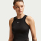 NIKE One Fitted Dri-FIT Cropped Tanktop Damen 011 - black/white L